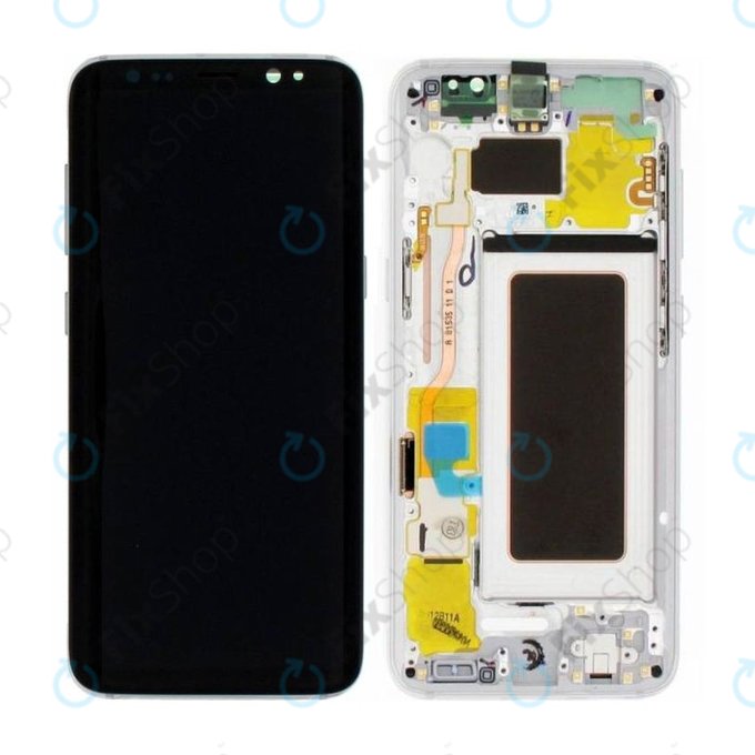 Samsung Galaxy S8 G950F - Écran LCD + Écran tactile + Cadre (Argent Arctique) - GH97-20457B, GH97-20473B, GH97-20458B, GH97-20629B Genuine Service Pack