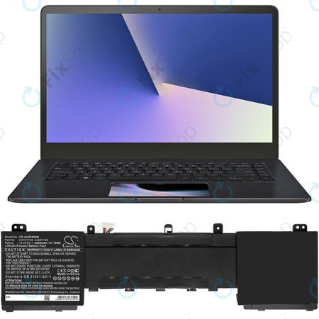 Batterie pour Asus Zenbook Pro 15, 5500VE, UX550GD, 4400mAh, Li-Pol, 15.4V, C41N1728, HQ