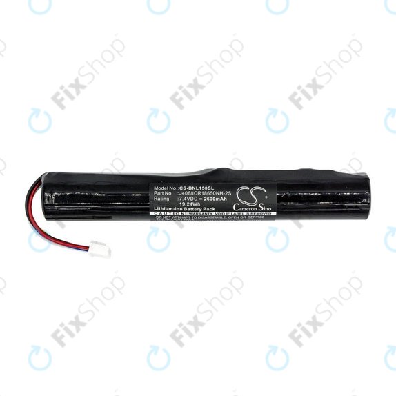 Batterie pour Bang & Olufsen Beolit 15, 17, Beoplay A2, 2600mAh, Li-Ion, 7.4V, J406/ICR18650NH-2S, HQ
