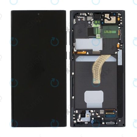 Samsung Galaxy S22 Ultra S908B - Écran LCD + Écran tactile + Cadre (Noir Phantom) OLED