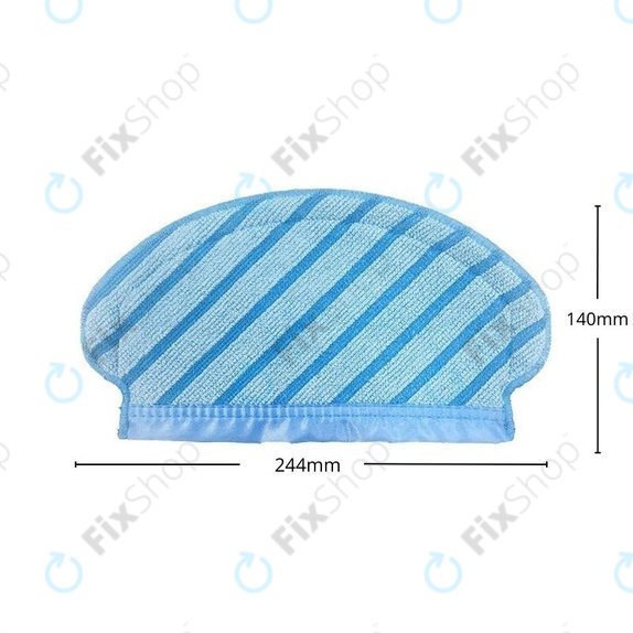 Chiffon de vadrouille, 2 pièces, Microfibre pour Ecovacs Deebot N7, Ozmo-series, T5, T5 Max