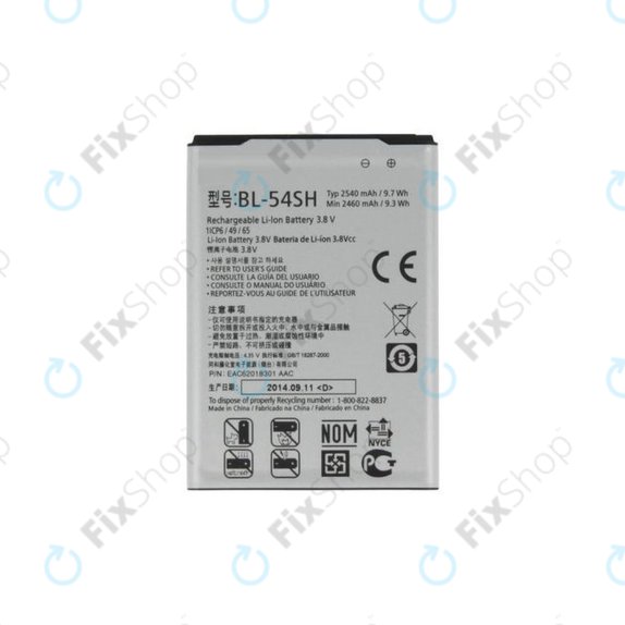 LG G3 S D722, L90 D405, Bello - Batterie BL-54SH 2540mAh - EAC62018301
