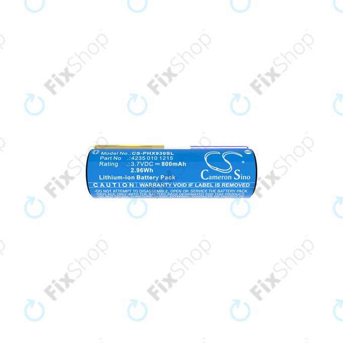 Batterie pour Oral-B Genius X, Smart 6000, Philips Diamondclean, Easyclean, 800mAh, Li-Ion, 3.7V, 4235 010 13068, HQ