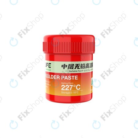 Relife RL-406 - Pâte à souder sans halogène 227°C (40g)