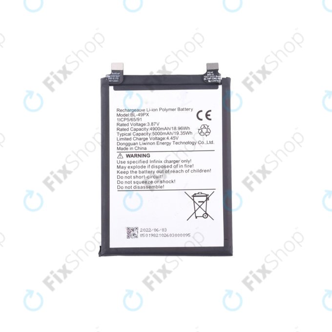 Infinix Hot 30 5G X6832 - Batterie 6000mAh