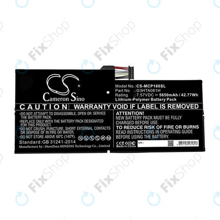 Microsoft Surface Pro 7 - Batterie G3HTA061H 5650mAh HQ