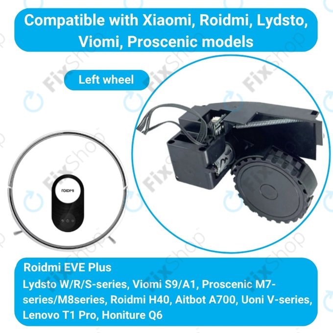Roidmi EVE Plus - Roue avec moteur (gauche) (Noir)
