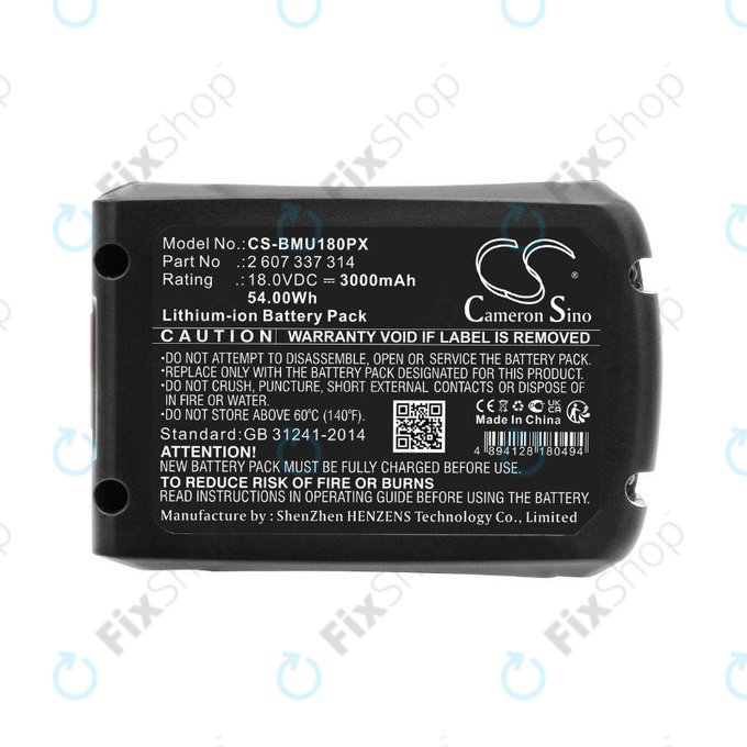 Bosch 18V - Batterie 2 607 337 314 Li-Ion 18.0V 3000mAh HQ