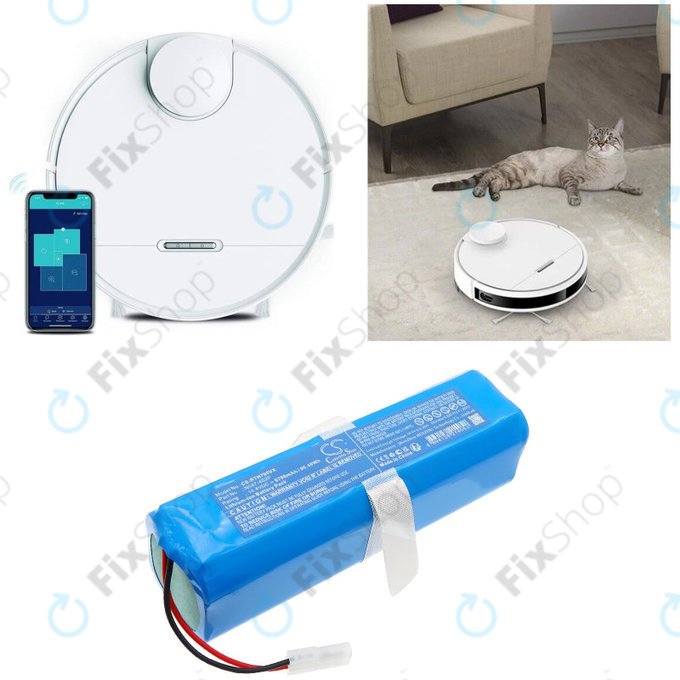 Batterie pour Rowenta X-Plorer Series 95, 5200mAh, Li-Ion, 14.4V, N047-4S2P, HQ