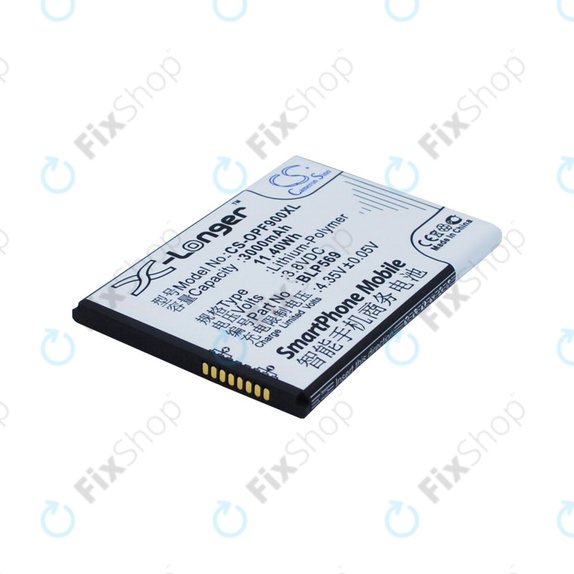 Batterie pour Oppo Find 7, 3000mAh, Li-Pol, 3.8 V, BLP569, HQ