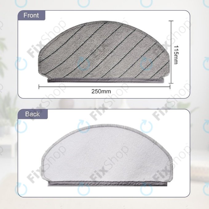 Chiffon de vadrouille, 2 pièces pour Ecovacs Deebot N20, N20 Plus, N20 Pro Plus