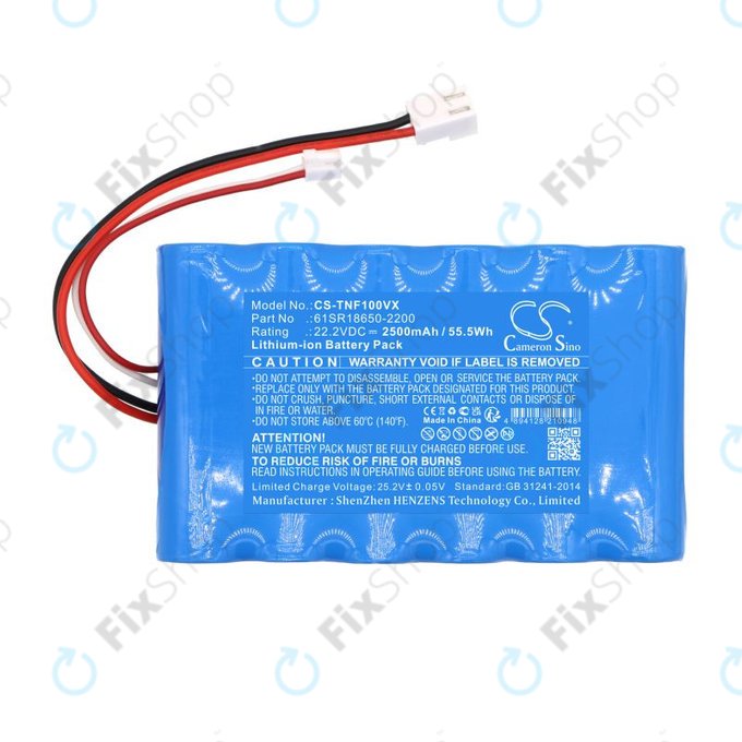 Batterie pour ETA Aquamaster 1230, Tineco iFloor Wet Dry Vacuum, 2500mAh, Li-Ion, 22.2V, 61SR18650-2200, HQ