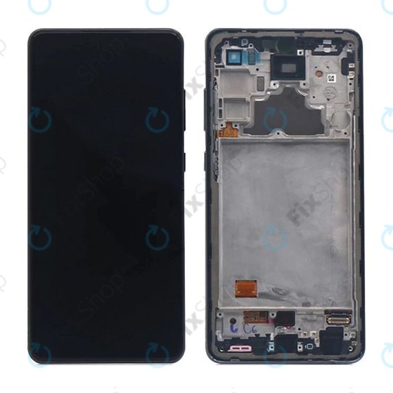 Samsung Galaxy A72 A725F, A726B - Écran LCD + Écran tactile + Cadre (Awesome Black) TFT