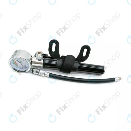 Manomètre de pompe + pied de biche + outil de réparation de pneus