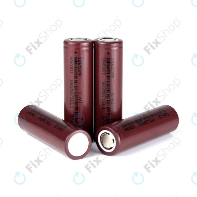 Pile cylindrique au lithium 18650 (Li-Ion, 2000 mAh, 3,6 V)