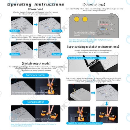 QianLi Macaron - Kit de micro-soudeuse par points pour réparation de câble batterie (iPhone 11 - 12 Pro Max)