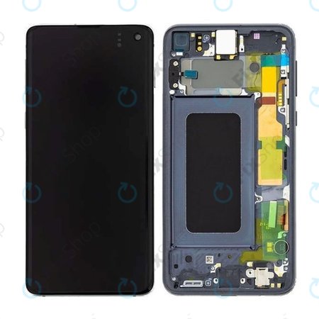 Samsung Galaxy S10e G970F - Écran LCD + Écran Tactile + Cadre (Noir Prisme) - GH82-18852A, GH82-18836A Genuine Service Pack