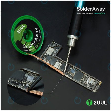 Tresse à dessouder, Solder Vampire, 2UUL DW11, 10 rouleaux/boîte