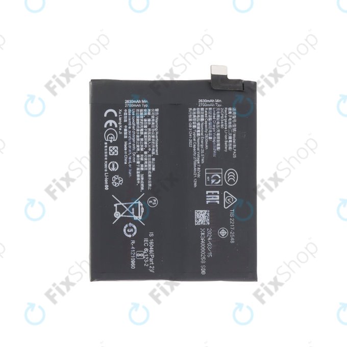 OnePlus 12 PJD110 - Batterie BLPA25 5400mAh