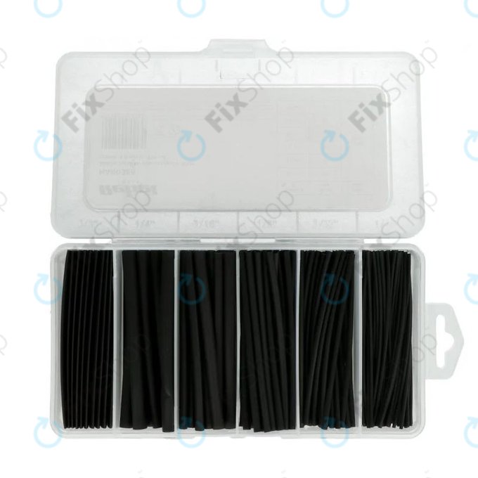 Kit de gaines thermorétractables (Noir) - 170pcs