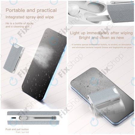 Kit de brosse de nettoyage multifonction pour téléphone et écouteurs 5 en 1