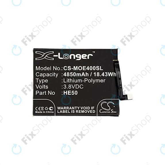 Motorola Moto E5 Plus XT1924 - Batterie HE50 4850mAh HQ