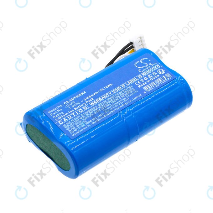 Batterie pour NEXGO N86, 3400mAh, Li-Ion, 7.4V, GX05, HQ