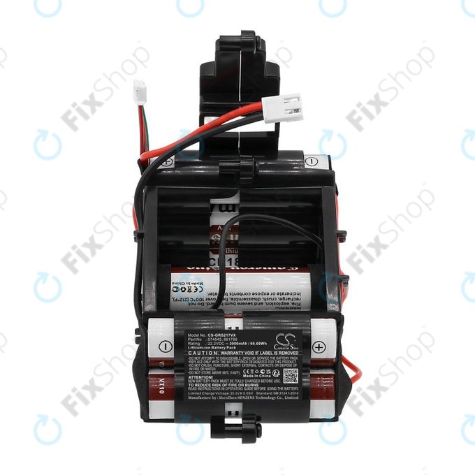 Batterie pour Gorenje 568211, SVC216F, 3000mAh, Li-Ion, 22.2V, 574545, HQ