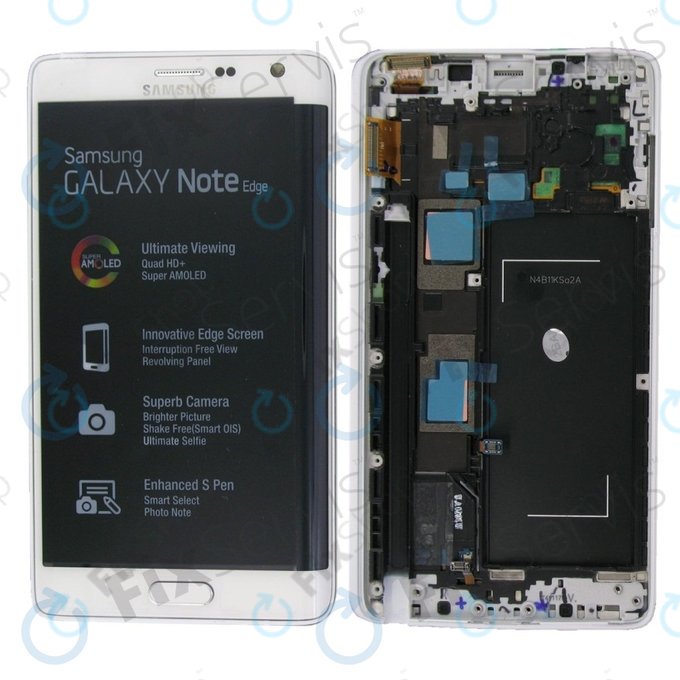 Samsung Galaxy Note Edge N915FY - Écran LCD + Ecran Tactile + Cadre (Blanc) - GH97-16636B Genuine Service Pack
