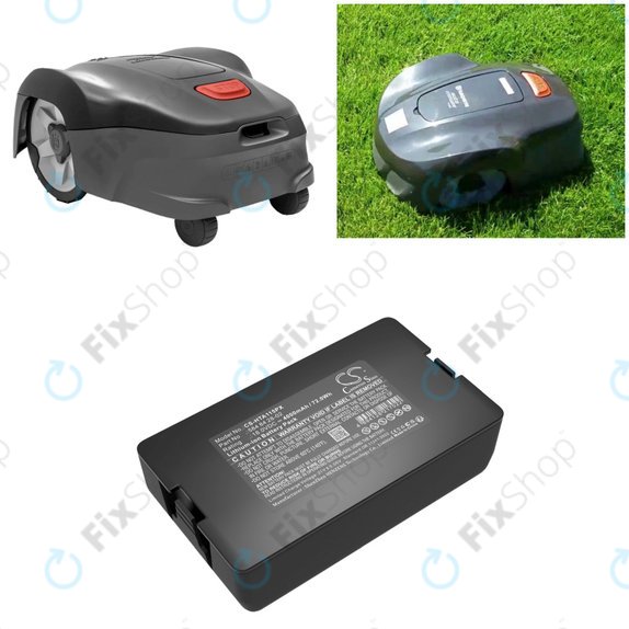 Batterie pour Flymo Easilife 200, Gardena Automower 310, Husqvarna Automower 315X, 4000mAh, Li-Ion, 18.0V, 584 84 28-02, HQ