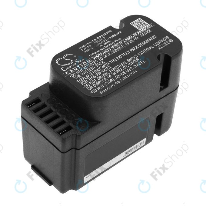 Batterie pour Worx Landroid WG790, WG796, L1500, L2000, 2500mAh, Li-Ion, 28V, WA3225, HQ