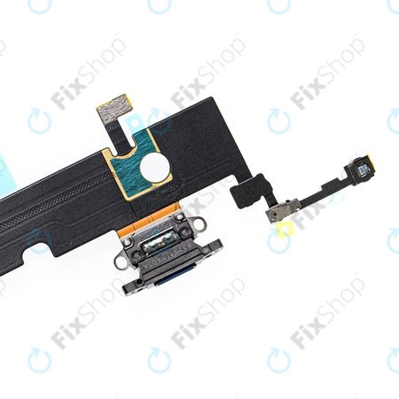 Apple iPhone XS Max - Connecteur de charge + Câble flexible (Gris sidéral)