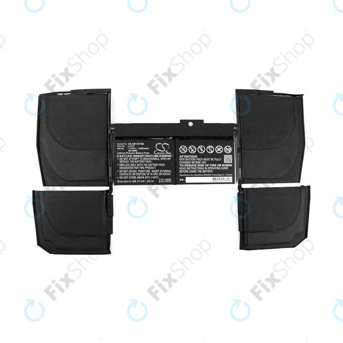 Apple MacBook 12" Retina A1534 (Début 2015 - Mi 2017) - Batterie A1527, A1705 5200mAh HQ