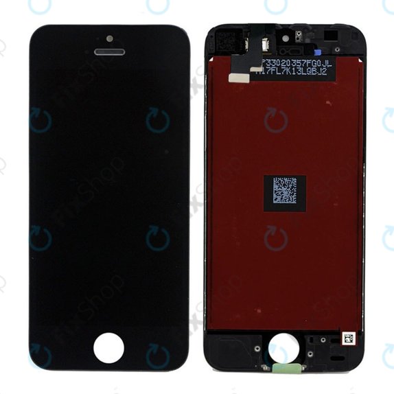 Écran pour iPhone 5S, SE, Black, Tactile avec cadre