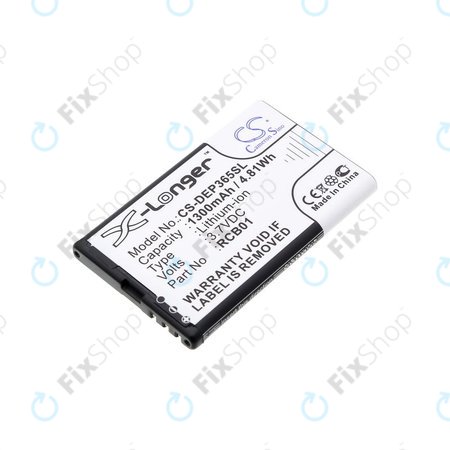 Batterie pour Doro Primo 365, 1300mAh, Li-Ion, 3.7V, RCB01, HQ