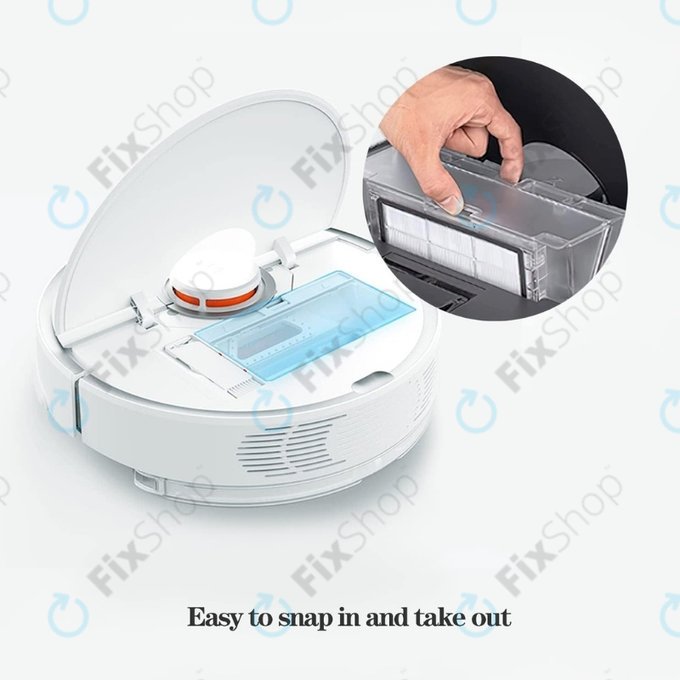 Xiaomi Roborock S5, S5 Max, S6, S6 MaxV, S6 Pure, E4, E5, Mijia 1S, Mi Robot Vacuum Mop 1S, Xiaowa E2, E3, Lite C10 - Filtre anti-poussière (2pcs)