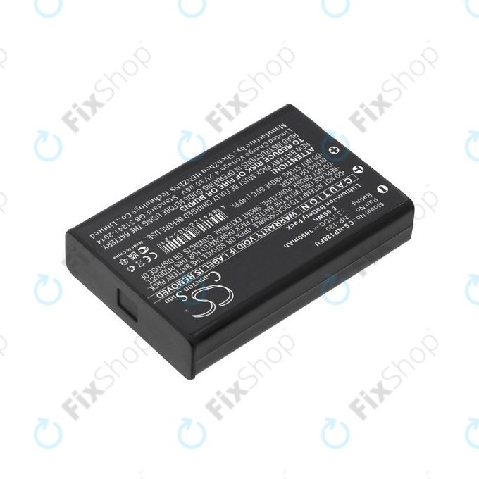 Batterie pour Toshiba Camileo H30, FujiFilm NP-120, 1800mAh, Li-Ion, 3.7V, PX1657, HQ