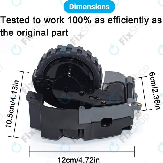 iRobot Roomba e-series, i-series, j-series - Roue avec moteur (gauche)