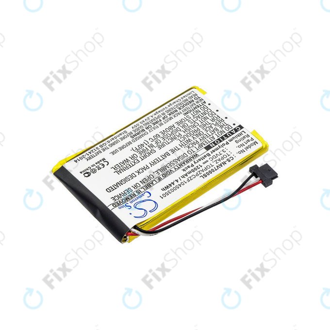 Batterie pour Navigon 70, 1200mAh, Li-Pol, 3.7V, Topaz, HQ