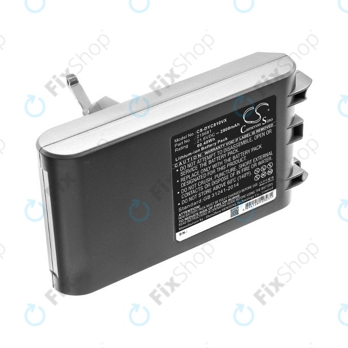 Dyson V8 - Batterie 215681, PM8-US-HFB1497A Li-Ion 21.6V 2800mAh HQ