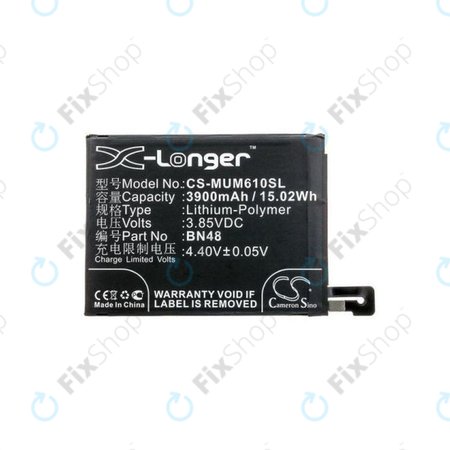 Xiaomi Redmi Note 6 Pro - Batterie BN48 3900mAh HQ