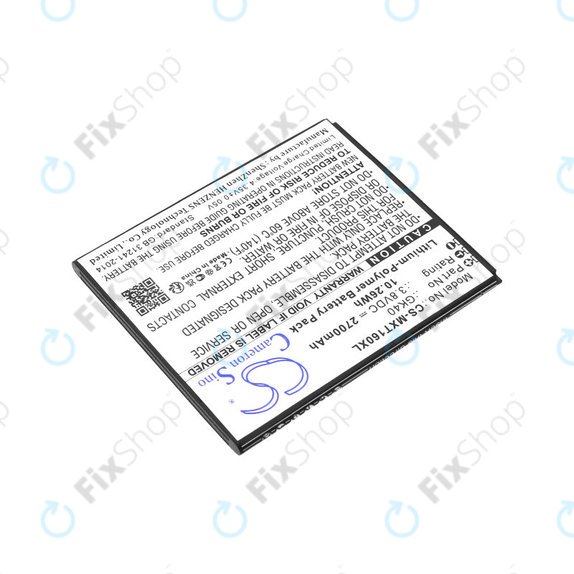 Batterie pour Motorola Moto E4 XT1761, 2700mAh, Li-Pol, 3.8 V, GK40, HQ