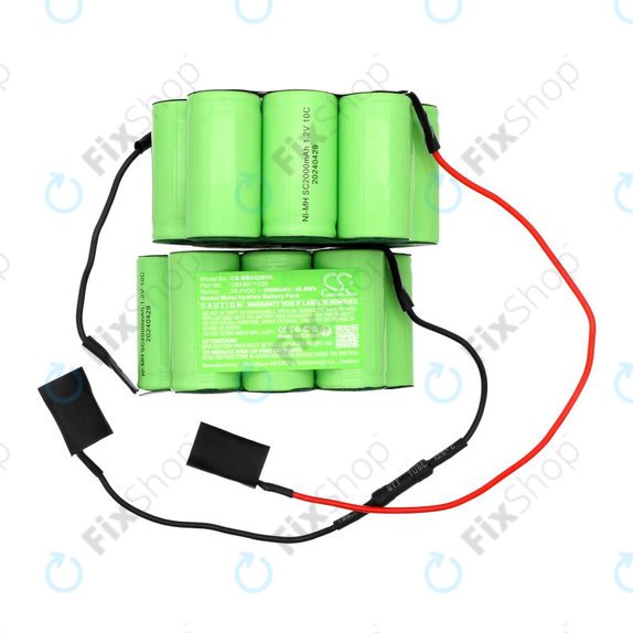 Batterie pour Bosch BBBH 22042, BBH 22042/01, 2000mAh, Ni-MH, 20.4V, VXAS011V20, HQ