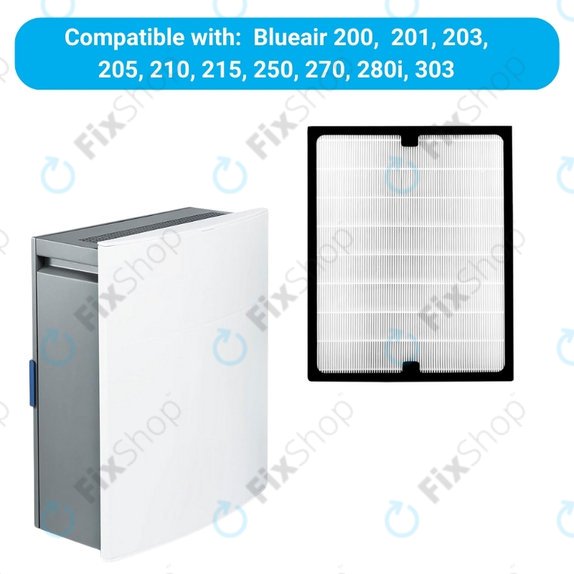 Blueair 200-series, 300-series - Filtre HEPA (Charbon actif)