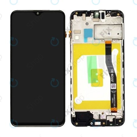 Samsung Galaxy M20 M205F - Ecran LCD + Ecran Tactile + Cadre (Noir) - GH82-18682A, GH82-18724A, GH82-18743A Genuine Service Pack