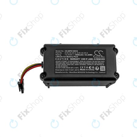 Batterie pour Sencor SRV 9250, SRV 8250, SRV 6250, SRV 4250, Blaupunkt XSMART, SRX 1002, Li-ion, 14.4V, 3000mAh, HQ