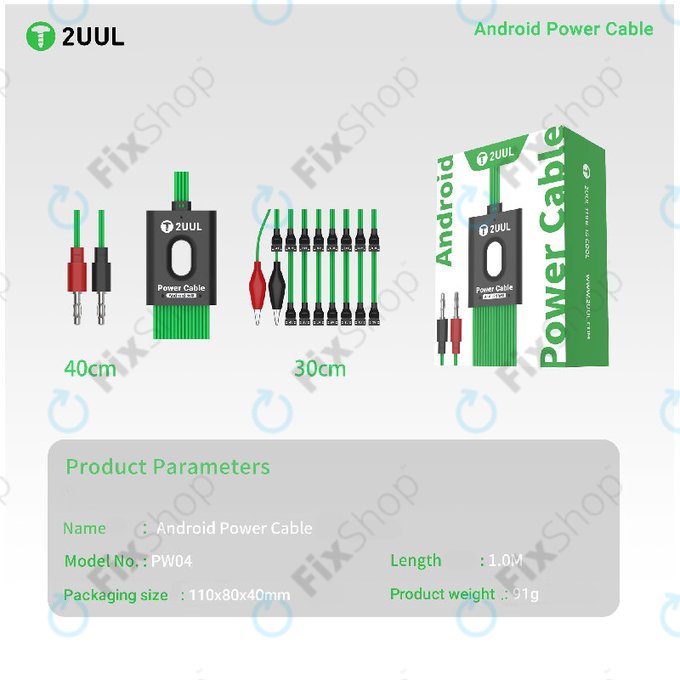 Câble d'alimentation de démarrage Android, 16-en-1, 2UUL PW04
