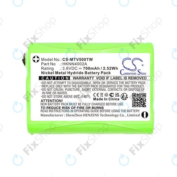 Batterie pour Motorola Talkabout T280, T200, T82, T82 Extreme, 700mAh, Ni-MH, 3.6V, HKNN4002A, HQ