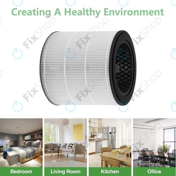 Philips 800-series, AC0830/10, AC0820/10, AC0820/30, AC0819/10 - Filtre HEPA 3-en-1 (Charbon actif)