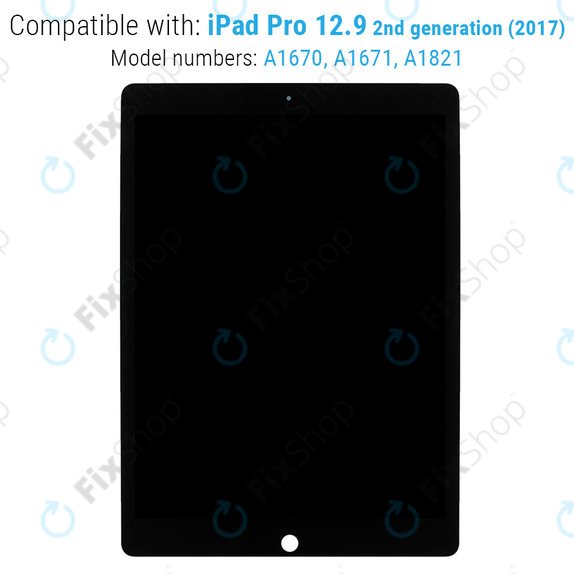 Apple iPad Pro 12.9 (2nd Gen 2017) - Écran LCD + Écran tactile + Carte IC (Black) Refurbished